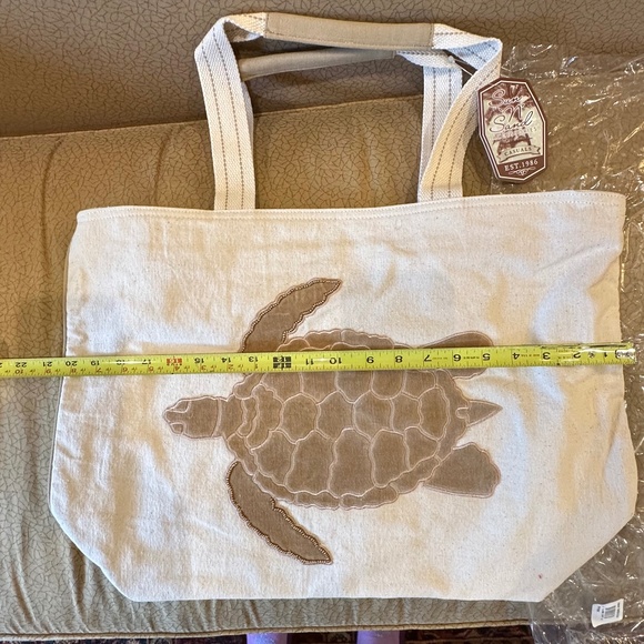 Sun “N” Sand Canvas Large Beach Tote NWT - Picture 8 of 13